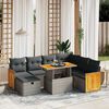 vidaXL Garden Sofa Set Grey