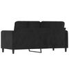 vidaXL 2-seater Sofa Black Velvet (100% polyester), metal, textilene