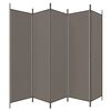 vidaXL 5-Panel Room Divider Anthracite 98.4"x86.6" Fabric