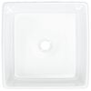 vidaXL Wash Basin White 14.6"x14.6"x5.1" Ceramic Square