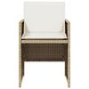 vidaXL Patio Chair Beige, Cream White
