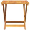 vidaXL Garden Table Brown Solid Acacia wood Small Foldable