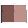 vidaXL Retractable Side Awning Brown