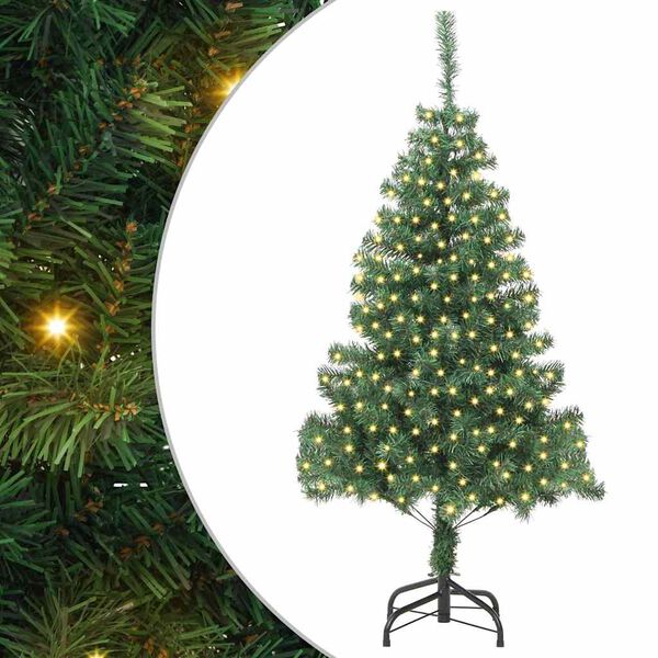 vidaXL Christmas Tree with 300 LEDs with Stand Green 70.9" PVC