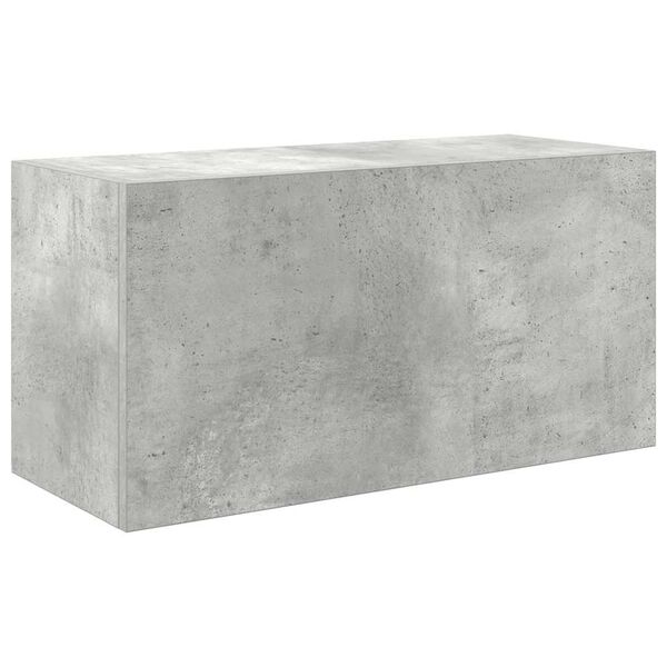 vidaXL Bathroom Wall Cabinet Concrete grey Engineered wood