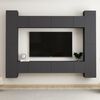 vidaXL 10 Piece TV Stand Set Gray Engineered Wood