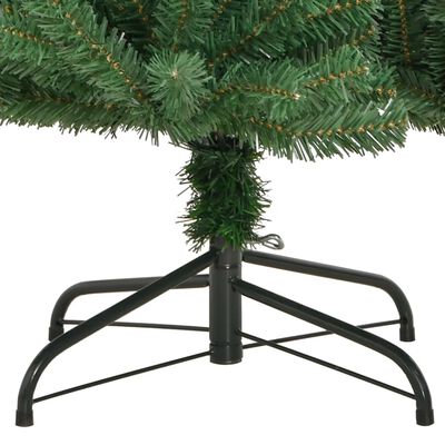 vidaXL Artificial Hinged Christmas Tree with Stand Green 70.9"
