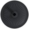 vidaXL Parasol Base Black Ø38-48 mm Polyethylene, concrete, and iron