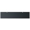 vidaXL Floating Shelf Set of 2 Black Tempered safety glass Medium