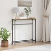 vidaXL Console Table with Shelf Artisan Oak 29.53 x 7.68 x 29.53 in