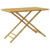 vidaXL Garden Table Natural Bamboo 43.3 in x 21.7 in x 29.5 in Foldable
