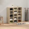 vidaXL Shoe Cabinet with Shelf Sonoma Oak 30.51 x 11.81 x 32.87 in