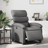 vidaXL Electric Recliner Chair Gray Faux leather, Metal, Plywood Standard