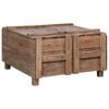 vidaXL Coffee Table Natural Wood Solid Mahogany Wood Medium Coffee Table