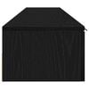 vidaXL Wall-mounted Cabinet 2 pcs Black Oak 40.16 x 11.81 x 7.87 in