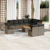 vidaXL Garden Sofa Set Grey