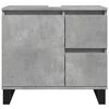 vidaXL Bathroom Sink Cabinet Concrete Grey Engineered Wood, Iron Medium