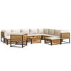 vidaXL Garden Sofa Set Cream White