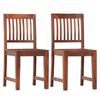 vidaXL Dining Chairs 2 pcs Solid Mango Wood