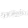 vidaXL Gabion Raised Bed Silver Galvanized steel 35.4 x 11.8 x 3.9 in