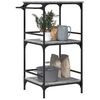 vidaXL Kitchen Trolley Gray Sonoma 23.8"x19.7"x41.3" Engineered Wood