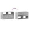 vidaXL TV Wall Cabinet Concrete grey Engineered wood Medium