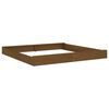 vidaXL Sandbox Honey brown Solid pine wood 78.7 x 78.7 in Expandable
