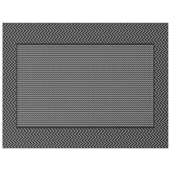 vidaXL Outdoor Rug ARAKIL Black and gray 118.1" x 157.5" PP