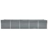 vidaXL Raised Bed Grey Galvanized Steel 157.5 x 31.5 x 17.7 in Durable