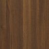 vidaXL Shoe Cabinet Brown Oak Engineered Wood, Metal Compact
