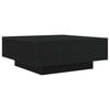 vidaXL Coffee Table Black Oak 31.50 x 31.50 x 12.20 in Engineered Wood