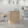 vidaXL Reception Desk Sonoma Oak Engineered Wood Standard Reception Desk