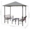 vidaXL Garden Pavilion Anthracite Polyester Medium to Large