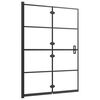 vidaXL Folding Shower Enclosure ESG 39.4"x55.1" Black