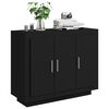 vidaXL Sideboard Black Engineered wood Medium Sideboard Rectangular