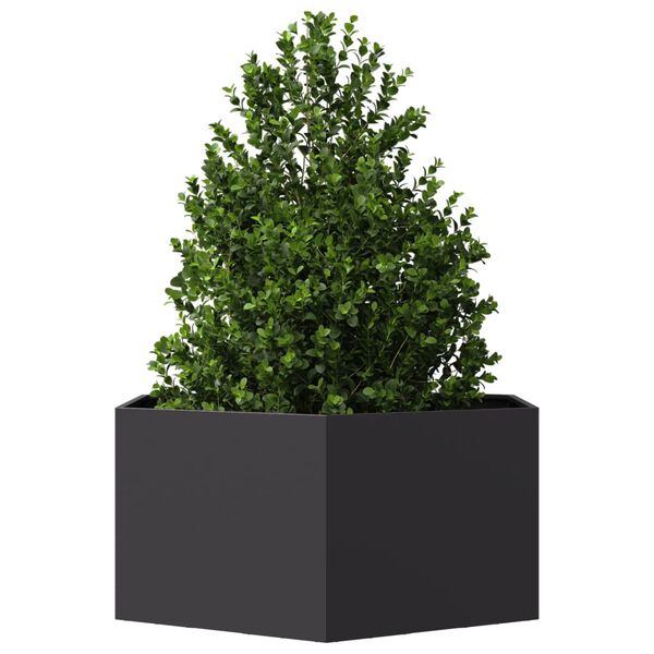 vidaXL Garden Planter Black Steel Large Durable Garden Planter