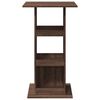 vidaXL Bar Table Brown Oak Engineered Wood Compact Bar Table Square