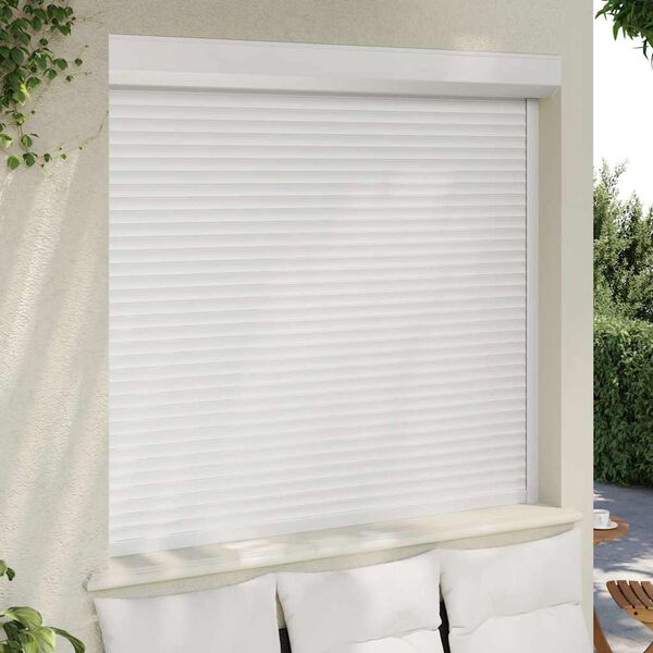 vidaXL Roller Shutter Aluminium 63.0x59.1" White