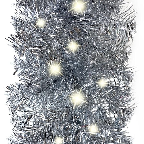 vidaXL Garland Silver PVC 65.6 feet Christmas Garland Other