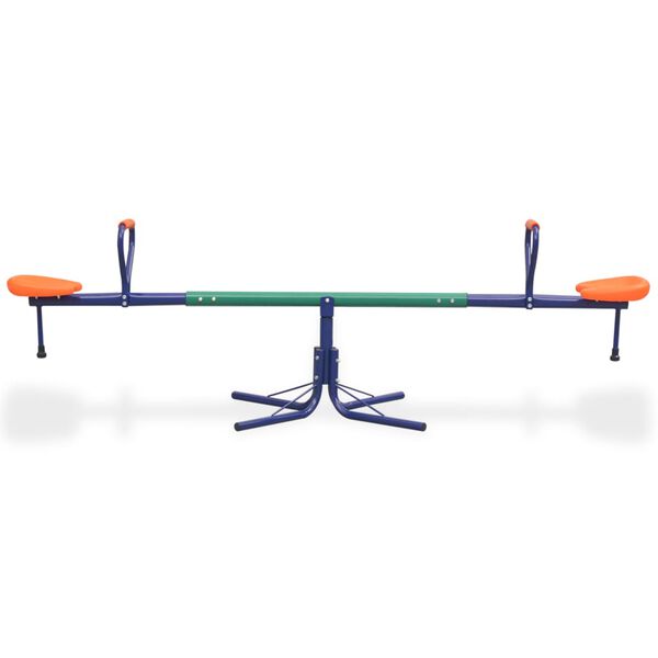 vidaXL Seesaw Blue Steel and plastic Large Rotatable Seesaw Other