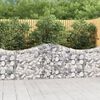vidaXL Gabion Basket Set of 6 Silver Galvanized Iron Large