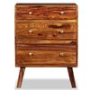 vidaXL Side Cabinet Solid Acacia Wood 23.6"x13.8"x29.9"