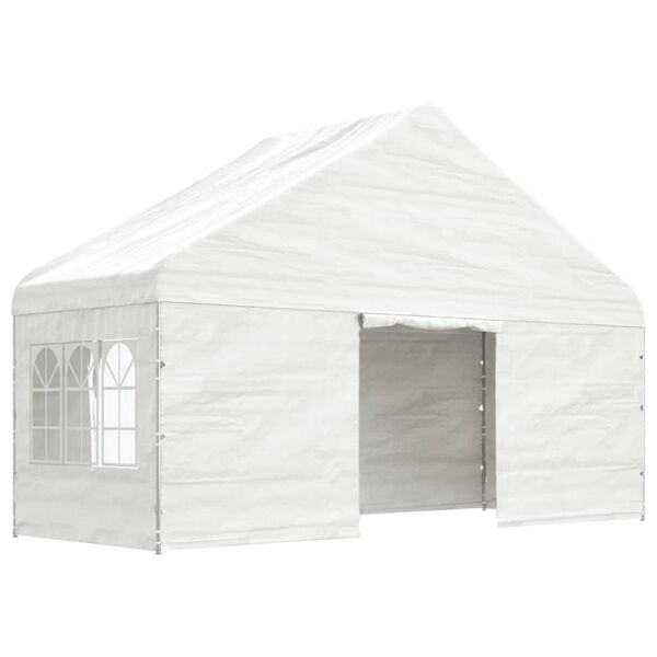vidaXL Gazebo with Roof White 29.3'x19.3'x12.3' Polyethylene