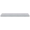 vidaXL Wall Shelf Concrete grey Honeycomb MDF, metal 31.5 x 9.3 x 1.5 in