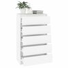 vidaXL Drawer Cabinet White Engineered wood Medium Drawer Cabinet