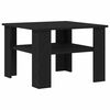 vidaXL Coffee Table Black Oak 23.62 x 23.62 x 16.54 in Engineered Wood