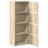 vidaXL Bookcase Sonoma oak Engineered wood Medium Bookshelf