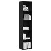 vidaXL Book Cabinet Black Oak Engineered wood Tall Book Cabinet