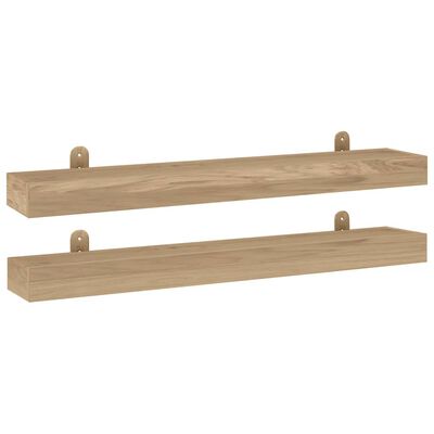 vidaXL Wall Shelves 2 pcs 35.4"x5.9"x2.4" Solid Wood Teak