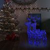 vidaXL Reindeer Christmas Decoration Set of 2 Blue Acrylic